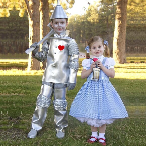 Halloween Costume Set Silver Hat Brooch Gloves for Kids Adults Cosplay Party - Picture 7 of 7